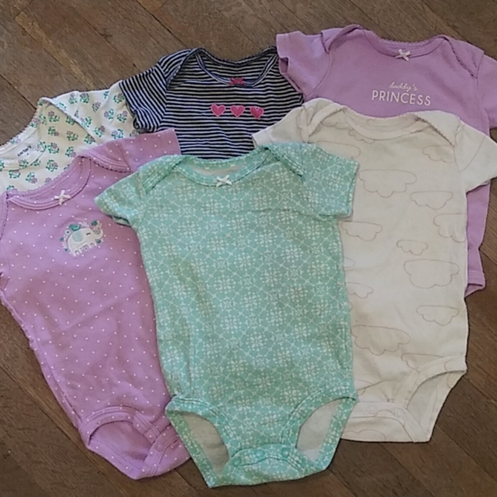 6 pack of 6 month onsies
